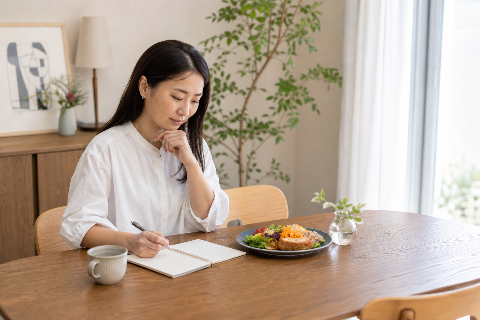 週に1回の“ごほうびランチ”をどう計画するかの記事内容を表すイメージ