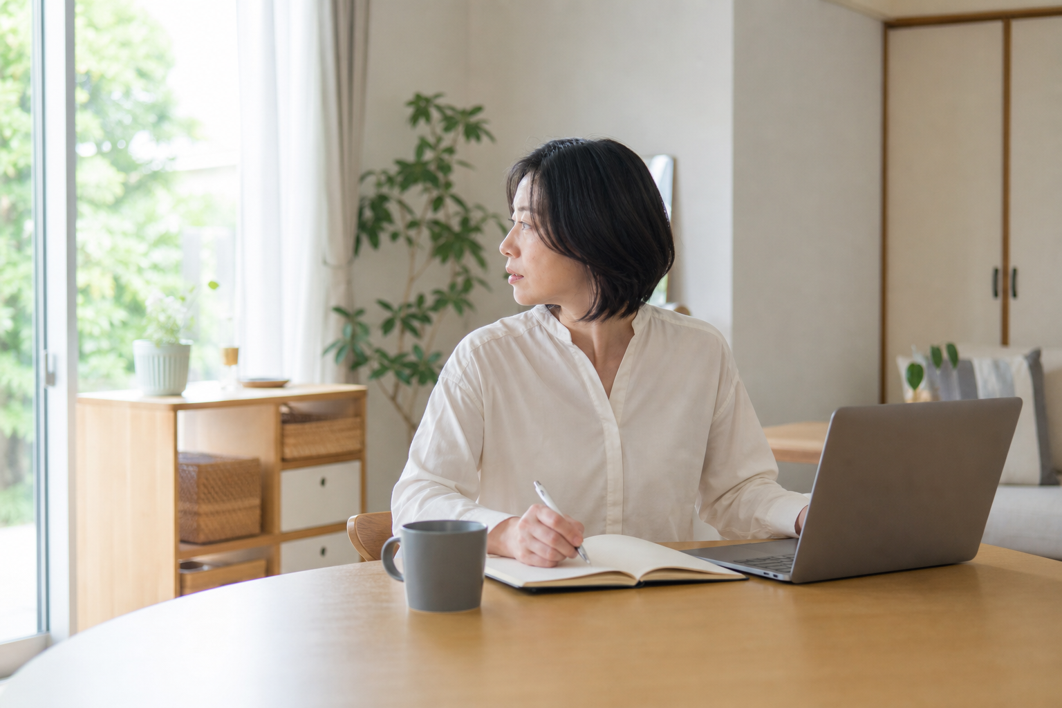 在宅介護ワーク中の“突然の時間変更”にも対応できる切り替えルーティンの記事内容を表すイメージ