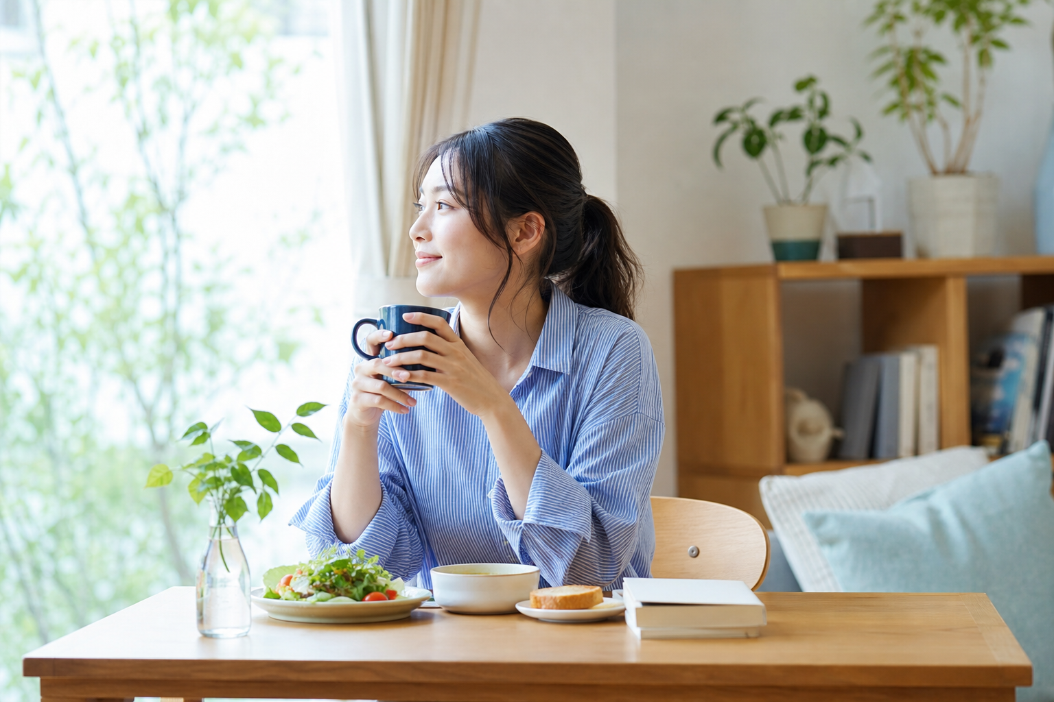 お昼休みで生まれ変わる！リフレッシュ習慣5選の記事内容を表すイメージ