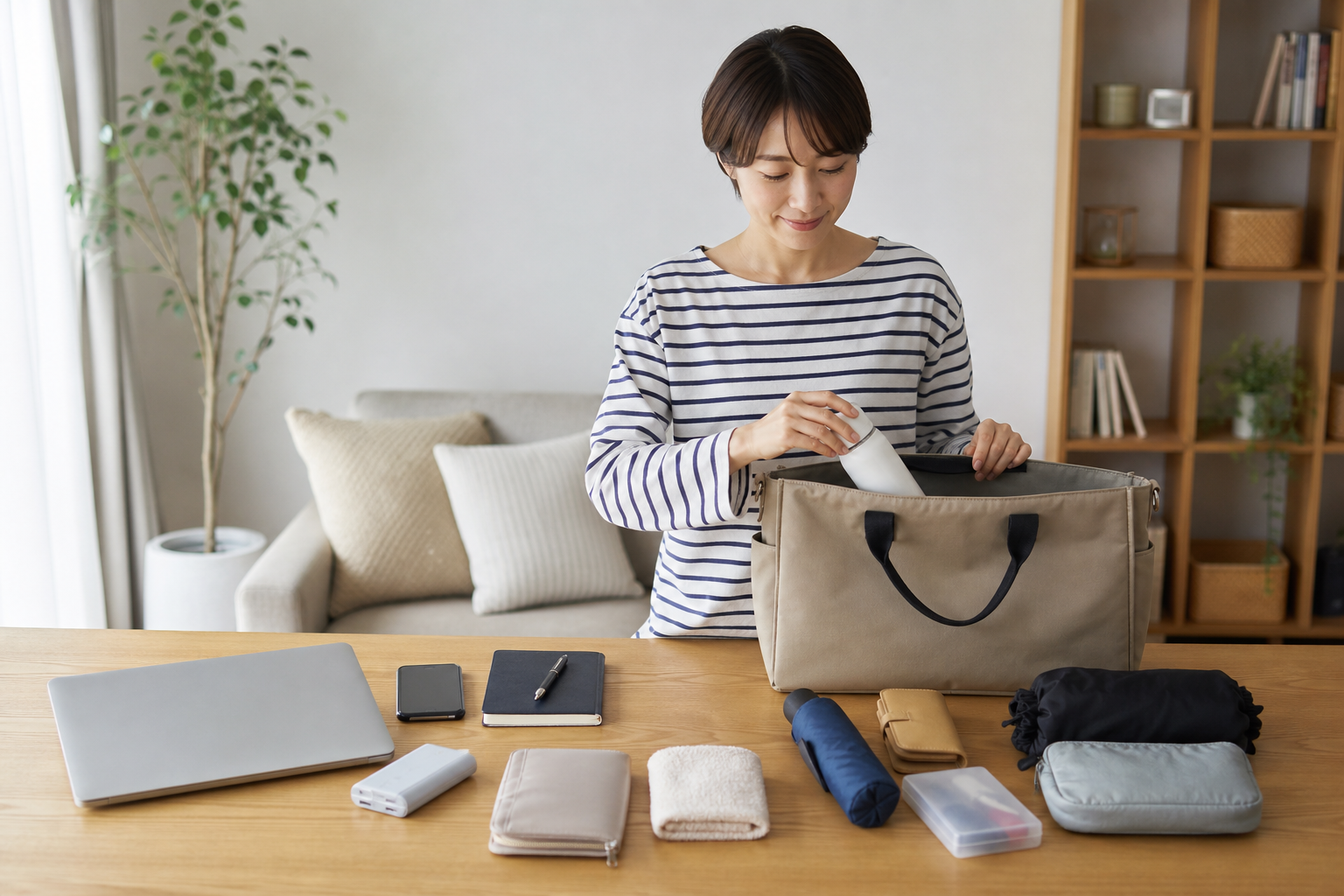 出社・在宅ハイブリッド時代に揃えておきたい“持ち物チェックリスト”の記事内容を表すイメージ